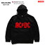 リーズン REASON ACDC 限定コラボ フードパーカー スウェット 長袖 メンズ レディース 男女兼用 春秋冬用 黒 M L XL 2L LL 2XL 3L XXL 3XL 4L XXXL 大きいサイズ b系 ヒップホップ ストリート系 ファッション ブランド 服 おしゃれ スウェット 長袖 SU-101B