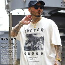 REASON × Cheech Chong Tシャツ 半袖 メンズ 春夏用 オフホワイト 大きいサイズ チーチ チョン チーチョン 限定 コラボ 公式グッズ リーズン 運転 写真 オールド文字 ビッグシルエット b系 ヒップホップ ファッション ストリート系 ハイ ブランド 服 2024春夏 新作 S200