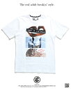 b系 ヒップホップ ストリート系 ファッション 服 メンズ レディース Tシャツ 【RB0015T08】≪JUST A FRIEND T-SHIRT≫ ロカウェア ROCAWEAR セクシー 編みタイツ グラフィティー プリント M L 大きいサイズ 正規品