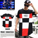 b系 ヒップホップ ストリート系 ファッション 服 メンズ レディース Tシャツ 【R1603T353】ロカウェア ROCAWEAR 半袖 ロング丈 ロングテール ロングレングス 英字 ボックスロゴ 切替 L XL 2XL 3XL 大きいサイズ 正規品