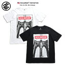 ロカウェア ROCAWEAR Tシャツ 半袖 メンズ レディース 白 黒 M L XL 2L LL 2XL 3L XXL 3XL 4L XXXL 大きいサイズ b系 ヒップホップ ストリート系 ファッション ブランド 服 かっこいい おしゃれ 英字 ブルックリン橋 BOXロゴ モノトーン ビッグシルエット RW183T04S