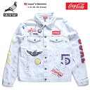 ステイプル STAPLE デニムジャケット アウター 長袖 Gジャン ジージャン メンズ L XL 2L LL 2XL 3L XXL 3XL 4L XXXL 大きいサイズ b系 ヒップホップ ストリート系 ファッション ブランド 服 かっこいい おしゃれ コカコーラ 限定コラボ ワッペン ビッグシルエット 1902O5316