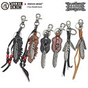 WEEKIN DENIM ウィーキンデニム 本革 キーチェーン キーホルダー キーリング フェザーアクセサリー 本革製 キーアクセサリー ギフト ストリート系+