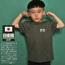 自衛隊 グッズ 陸自 陸上自衛隊 こども Tシャツ 半袖 速乾 吸水速乾 メッシュ 子供服 キッズ 緑 メッシュTシャツ 快適 OD色 男の子 女の子 子供用 子供 日の丸 日本国旗 刺繍 ワッペン 陸上 服 PX品 新作 JT-KD-TS-006