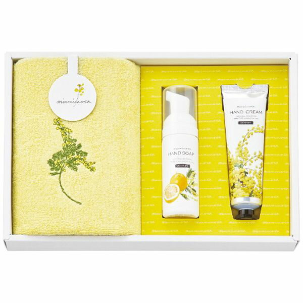 オオタ ミアミモザ ウォッシュタオル＆コスメセット MMC10400C（クリーム） ギフト 贈り物 送料無料[24]