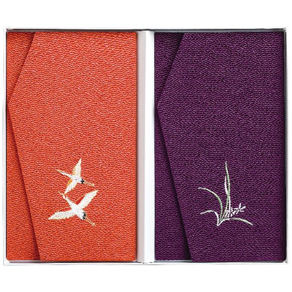 Japanese Wrapping Cloths - 三陽商事 丹後ちりめん 慶弔金封ふくさ2枚セット 013235 ギフト 贈り物 送料無料[24]