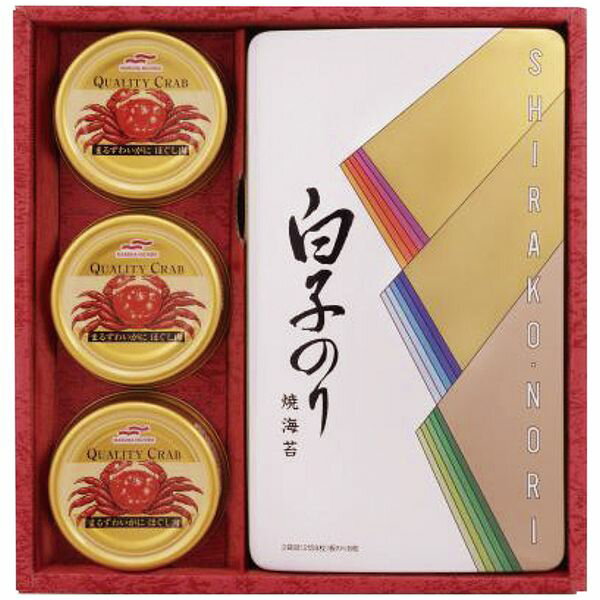 白子 白子のり のり・かに缶詰合せ SN-300 ギフト 贈り物 送料無料[24]