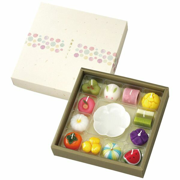 カメヤマ 和菓子型キャンドル・皿セット T9626-00-00 ギフト 贈り物 送料無料[24]