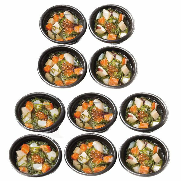 (株)プレーリードッグ プレーリードッグ ファーム 陸奥三陸 たっぷり海鮮丼10個セット PFKD-003A ギフト 贈り物 送料無料 【産直】[24]