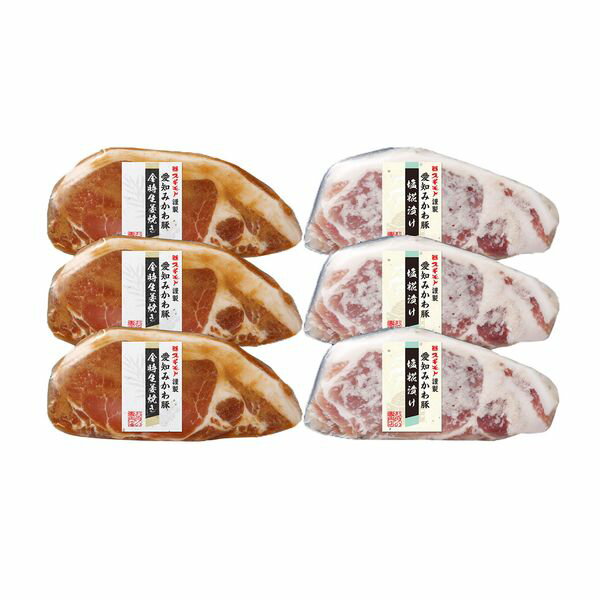 杉本食肉産業(株) 愛知みかわ豚味付け2種セット ギフト 贈り物 送料無料 【産直】[24]