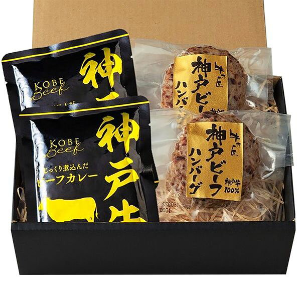 株式会社エルスト 神戸ビーフハンバーグ＆カレー詰合せ 3784-35 ギフト グルメ 送料無料 【産直】[24]