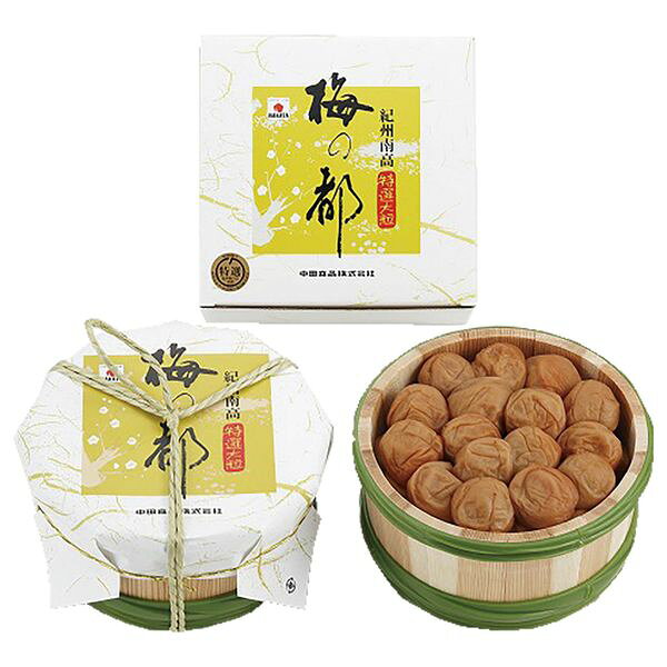 ポイント紀州産南高梅を、塩分7%のうす塩味に仕上げました。すっきりとした酸味であっさりとした味わいの梅干しです。※写真はイメージです。内容・デザイン等変更になる場合があります。予めご了承ください。箱サイズ18.5×18.5×10.5cm現品サイズ・内容紀州梅の都800g（塩分7％）※開封後は、冷蔵庫（10℃以下）で保存してください。重さ1200g製造生産地和歌山県賞味期間製造日より常温約180日アレルゲンりんご・大豆備考※「のし」や「包装」については、対応できる商品と対応できない商品がございます。ご購入前に、お気軽にお問い合わせください。通常、簡易包装に直に送り状を貼ってお送りいたします。【中田食品 商品一覧】紀州産完熟南高梅 うす塩味600g 270 紀州梅の都 500g 81 紀州梅の都 800g 82 梅道 紀州南高梅 うす塩味 500g 255 梅道 紀州南高梅はちみつ味 256中田食品 紀州梅の都 800g 82 ギフト グルメ 送料無料 【産直】【注意事項】メーカー直送の商品となりますので、「代金引換」払いは不可となります。ご了承ください。お届け先が、北海道、沖縄、離島になる場合、別途送料が必要になる場合がございます。