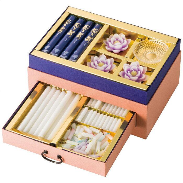 カメヤマ 浄雅(蓮紫) 線香・ローソクセット ギフト 贈り物 プレゼント[24]