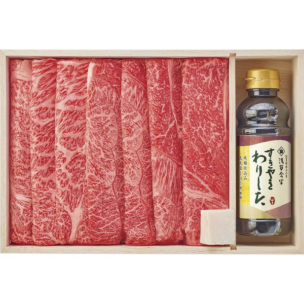 株式会社今半 浅草今半 敬老祝 黒毛和牛 すき焼き用（割り下付） AN-100W ギフト 敬老の日 送料無料 【産直】[24]
