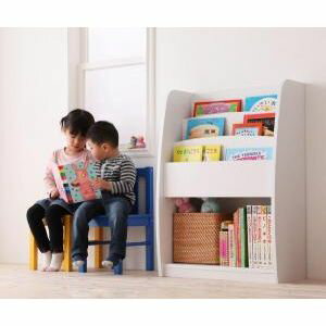 【ポイント4倍】【CREA】クレアシリーズ【棚付絵本ラック】幅63cm [S1][00]