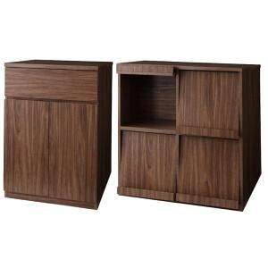 シンプルモダンリビングシリーズ【nux】ヌクス Hセット【キャビネット×フラップチェスト】 [00]