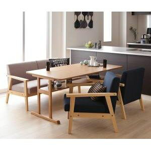 モダンデザイン ソファダイニングセット【HARPER】ハーパー/4点W150セット(テーブル＋1Pソファ×2＋2Pソファ×1)[00]