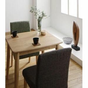 ●ポイント4．5倍●洗濯機で洗えるカバーリングチェア！ダイニングセット Lydie リディ 3点セット(テーブル+チェア2脚) W75[00]