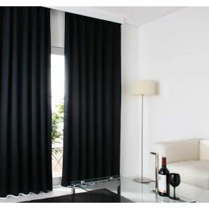 Rakuten - 20色×54サイズから選べる防炎・1級遮光カーテン mine マイン 2枚 幅100×240cm[00]