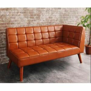 古木風 ヴィンテージ アメリカンスタイル リビングダイニング 99 ダブルナイン ダイニングソファ 左アーム 2P[00]