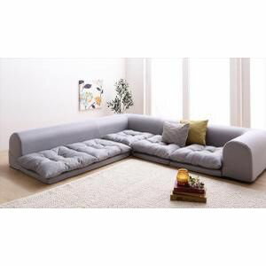 セットが選べるレイアウト自在のフロアコーナーソファ fleche フレーシュ ソファ4点セット 1P+2P+コー..