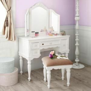 オトナ女子にもぴったりなクラシカルプリンセスベッドシリーズ Couronne クロンヌ ドレッサー・スツー..