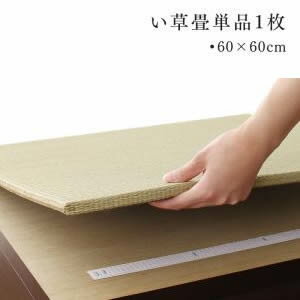 【ポイント4倍】日本製 収納付きデザイン畳リビングステージ そよ風 そよかぜ 専用別売品 60×60cm 畳1枚 60×60cm 小上がり [H4][00]