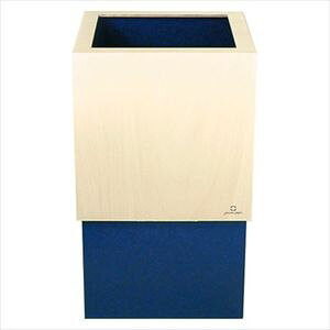 For Separated Refuse - ゴミ箱　10L　W CUBE　ダークブルー【代引不可】 [01]