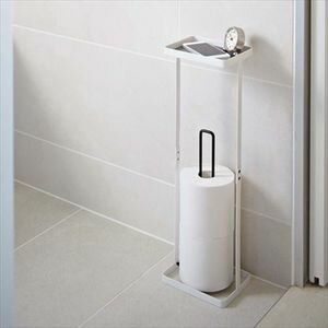 【ポイント5倍】ペーパーホルダー　プレート　タワー　ホワイト【代引不可】 [01]