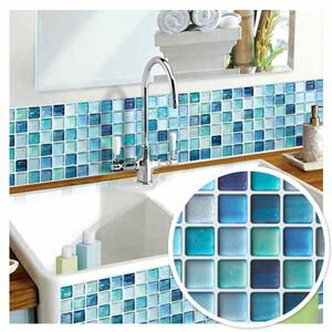 モザイクタイルシール クリアブルー MT-002【代引不可】 [01]