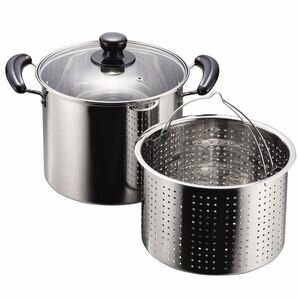 だんらん　ステンレス製　パスタ鍋　22cm　H-5876【代引不可】 [01]