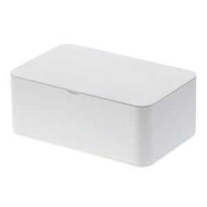 サイズ約幅19×奥行12×高さ7.5（cm）　材質容器・蓋/ABS樹脂、底/ポリエチレン　備考　【カラー】ホワイト　【生産国】中国【おしり拭きおしり拭きケーススマート商品一覧】ホワイト3255ブラウン3256おしり拭き　おしり拭きケース　ス...