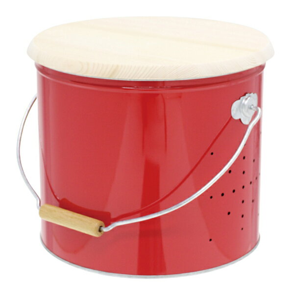 【ポイント5倍】OBAKETSU　野菜ストッカー　大サイズ　レッド【代引不可】 [01]