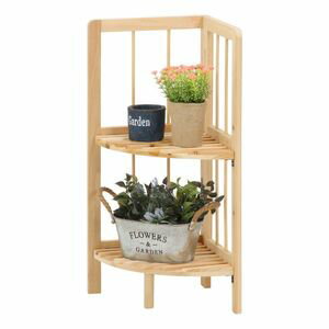 コーナーラック2段 ナチュラル （入数：6点）[09]