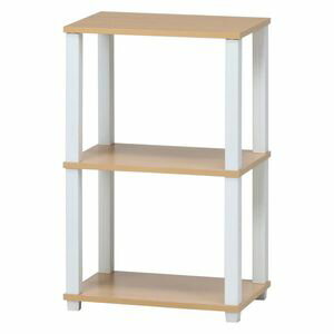 フィット 3段ラック NA×WH ナチュラル×ホワイト （入数：1点）[09]