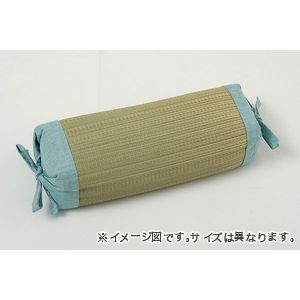 【ポイント4倍】枕 まくら い草 高さが調整できる さらさら 消臭 シンプル 無地 角枕 約30×15cm ブルー 1121670041101 [13]