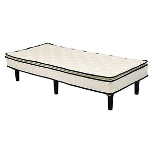 ポケットコイルマットレスベッド KMB-3108WH (約)幅95×奥行195×高さ46cm [23]