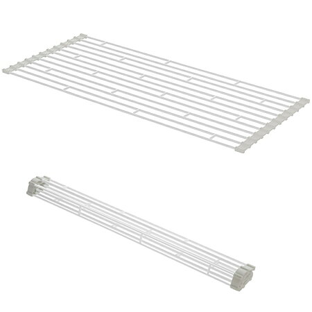 ●ポイント4．5倍●折り畳み水切りラック　プレート　L　ホワイト【代引不可】 [01]