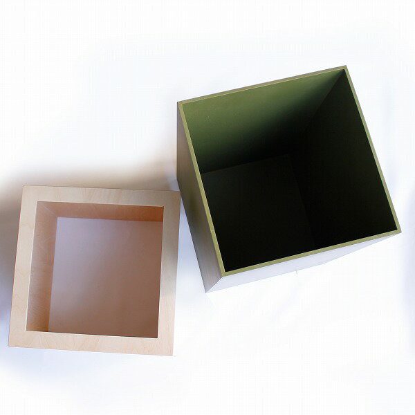 W CUBE 10L シナ合板 オリーブ YK06-012 ヤマト工芸[01] [2]