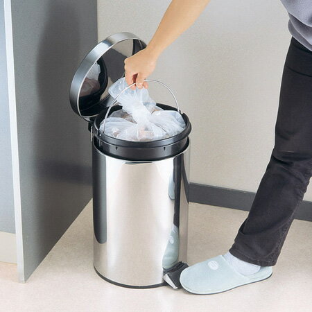 ごみ箱 ペダルペール ステンレス製 5L【代引不可】 [01] [3]