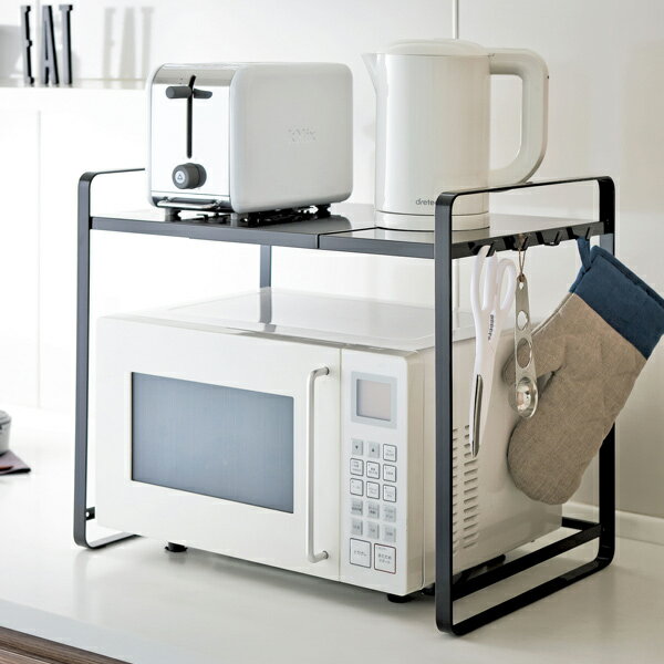 伸縮レンジラック タワー ブラック tower【代引不可】 [01] [3]