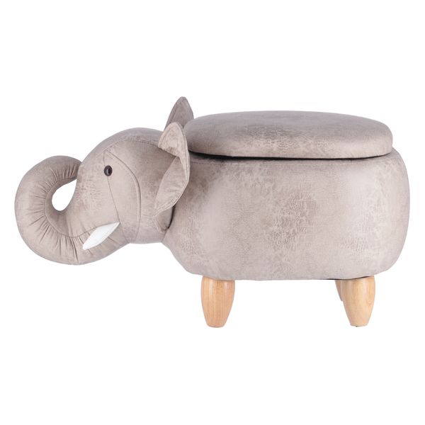 アニマルスツール収納付キ ゾウ (入数:1点)[09] [3]