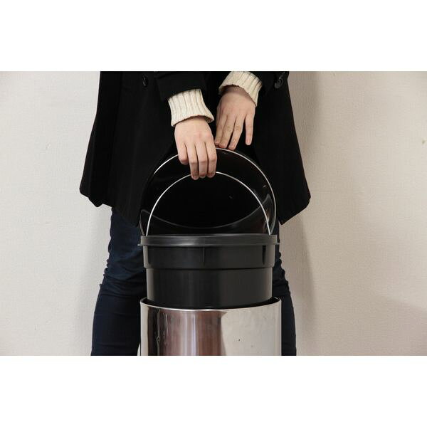 【ポイント5倍】ステンレス ラウンドペダルペール 20L (入数:2点)[09] [3]