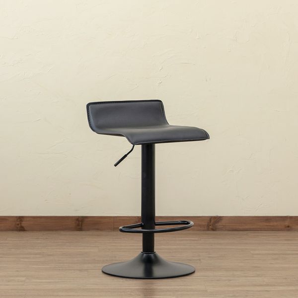 バーチェア PVC 単色カラー ABK/AWH バーチェア カウンターチェア 回転 1人掛け PVC 座面合成皮革 インテリア ナチュラル テイスト 新生活 [33] [2]