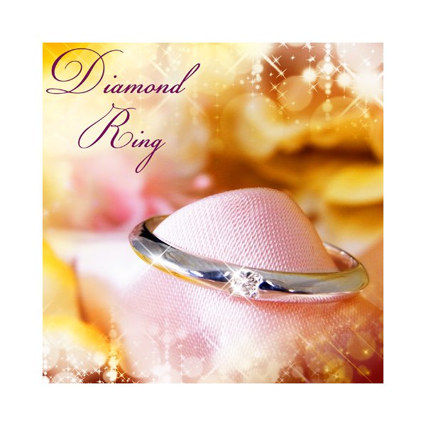 Diamond - 甲丸ダイヤリング 指輪 12号[21]