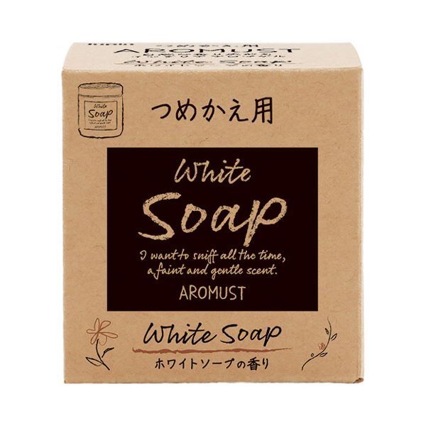 （まとめ） 晴香堂 アロマストホワイトソープ つめかえ用 160ml 1個 【×10セット】[21](3)