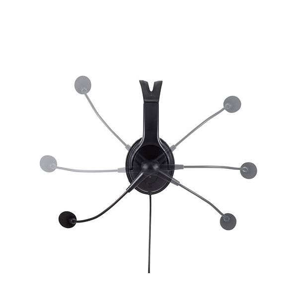 エレコム 両耳大型4極有線ヘッドセット HS-HP02STBK[21]