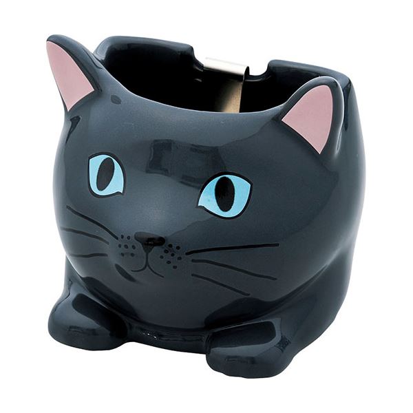 ミニかやり クロ 10.6×9.7×9.9cm(スコティッシュ10.2×9.6×8.5cm) B1009520[21]