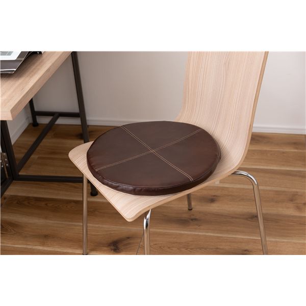 シートクッション ブラウン (約W38×D38×H3cm) 完成品[21] [3]