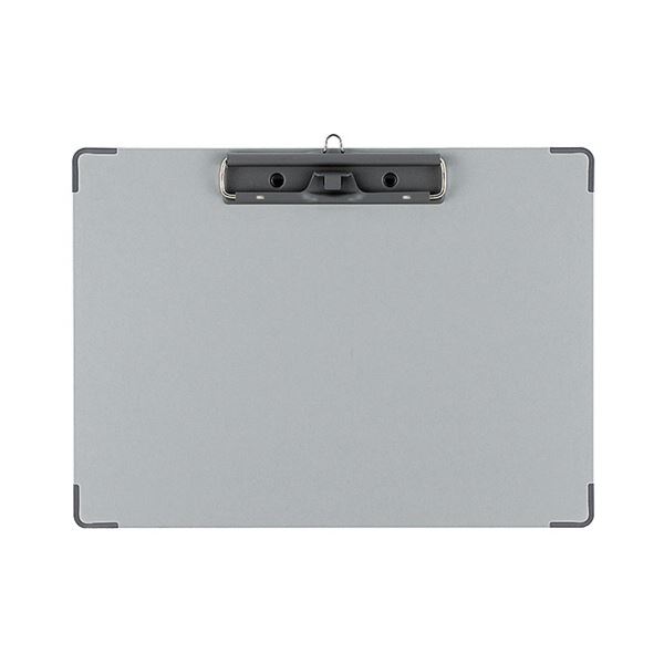 (まとめ）コクヨ 用箋挟B（クロス貼り） A4ヨコ グレー ヨハ-23 1セット（10枚）【×5セット】[21]